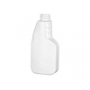 8 oz. White Oval 28-410 HDPE Pistol Grip Trigger Style Opaque Plastic Bottle