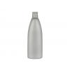10 oz. Silver Pearl HDPE 24-415 Opaque Tapered Squeezable Oval Plastic Bottle
