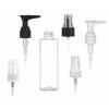 4 oz. Clear 20-410 PET Plastic BPA FREE Square Bottle-Lotion Pump or FM Sprayer