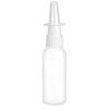 1 oz. White 20-410 Round Bullet PET (BPA Free) Opaque Gloss Finish Plastic Bottle w/ Nasal Sprayer 3 1/2 in. DT