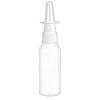 1 oz. White 20-410 Round Bullet PET (BPA Free) Opaque Gloss Finish Plastic Bottle-Nasal Sprayer 3 1/2 in. DT