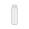 6.67 oz. White Shiny PET 43 MM Opaque (200ml) Cylinder Round Plastic Bottle-White Foamer-Clear Hood