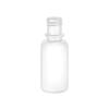 .67 oz. (2/3 oz) (20 ml) White LDPE 15-415 Plastic Boston Round Bottle-Tincture Ring