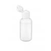 .5 oz. (1/2 oz) White 15-415 Boston Round LDPE Plastic Bottle-White Dispensing Cap