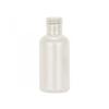 .5 oz. (1/2 oz) White Pearl 15-415 Boston Round HDPE (15 cc) Slightly Squeezable Plastic Bottle-Flip Top Cap