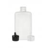 4 oz. White HDPE 24-410 Drug Oval Plastic Bottle-Turret Cap