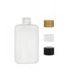 4 oz. White HDPE 24-410 Drug Oval Plastic Bottle-CT Cap