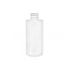 5 oz. White 24-410 HDPE Opaque Plastic Cylinder Round Bottle w/ Lotion-Soap Pump