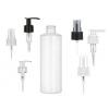8 oz. White Shiny 24-410 PET Plastic Cylinder Round Bottle-FM Sprayer or 1.2cc LU Lotion Pump