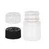 .76 oz. (3/4 oz) (23cc) White 28-400 Round HDPE Plastic Packer Bottle-CRC Cap