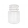 .76 oz. (3/4 oz) (23cc) White 28-400 Round HDPE Plastic Packer Bottle-Black CRC Cap