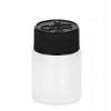 .76 oz. (3/4 oz) (23cc) White 28-400 Round HDPE Plastic Packer Bottle-Black CRC Cap