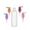 6 oz. White 24-415 HDPE Plastic Opaque Bullet Round Bottle-Pump