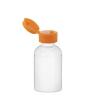 2 oz. White Opaque HDPE 20-400 Plastic Boston Round Non Squeezable Plastic Bottle-Tincture-Dispensing Cap