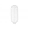 6 oz. White Tottle HDPE 22-400 Opaque Plastic Bottle