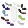 6 oz. White Tottle HDPE 22-400 Plastic Bottle-Colored Dispensing Cap