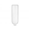 8 oz. White 22-400 HDPE Tottle Opaque Plastic Bottle- Flip Top White Cap-Stock