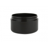 1/2 oz. Black Plastic Double Wall 48-400 PP Jar (Stock Item)