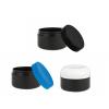 1/2 oz.-.5 oz. Black PP Plastic Double Wall 48-400 Round Base Jar-CT Cap
