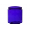 8 oz. Blue Cobalt Round Single Wall 70-400 PET Plastic Jar w/ Colored Lid 30% OFF