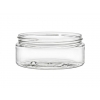 4 oz. Clear Low Profile Single Wall 89-400 Round PET Plastic Jar-MPCH