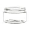 4 oz. Clear Low Profile Single Wall 70-400 Round PET Plastic Jar