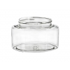 8 oz. Clear Oval Powell Style Single Wall 70-400 PET Plastic Jar