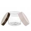 16 oz. Clear PET 89-400 Plastic BPA Free Single Wall Jar-Colored Lid