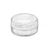 1/3 oz (10 mm) Clear PS (Polystyrene) 33 mm Low Profile Cream Jar-Clear Linerless Cap