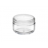 1/3 oz (10 mm) Clear (Styrene Acrylonitrile) SAN Jar-36 mm PP Plastic Natural LL Cap