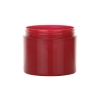 4 oz. Cranberry PP Plastic Double Wall 70-400 Square Base Opaque Jar