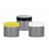 3 oz. Gray Dark Single Wall 53-400 Round PET Plastic Jar-Colored CT Cap