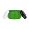 4 oz. Green PP Plastic Round Low Profile Double Wall 89-400 Jar-Cap-Delta