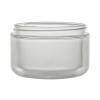 8 oz. Natural Plastic Double Wall 89-400 PP Jar (Stock Item)