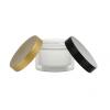 1 oz. Natural PP Plastic Double Wall Square Base 53-400 Jar-HDPE Inner Jar-Colored Cap