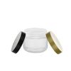 2 oz. Natural Double Wall 58-400 PP Plastic Round Base Jar-Cap (King)