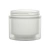 4 oz. Natural Double Wall 70-400 PP Plastic Square Base Jar-HDPE Inner Jar-Colored Cap