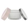 8 oz. Natural PP Plastic Double Wall 89-400 Jar-Colored Lids