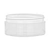 2 oz. Natural Low Profile Thick Wall 70-400 Round PP Plastic Jar-Square Base-Omega