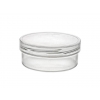 6.67 oz. Natural PP Plastic Single Wall Low Profile 100-400 Round Jar-Natural Cap