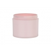 4 oz. Pink Light Plastic Double Wall 70-400 PP Jar-Colored Lids
