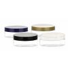 6 oz. Clear PET Plastic Single Wall Low Profile 100-400 Round Square Base Jar-CT Cap