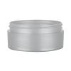 2 oz. Silver Low Profile Thick Wall 70-400 Round PET Plastic Square Base Jar