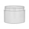 8 oz. White-Frosted PP Plastic Double Wall 89-400 Square Base-Other Plastic Inner Jar