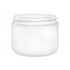 4 oz. White Round Base Double Wall Round 70-400 PP Plastic Jar-Taral