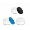 1/2 oz.-.5 oz. White PP Plastic Double Wall 48-400 Round Base Jar-CT Cap