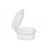 .167 oz. (5 ml) White PP Plastic Jar with White Hinged Cap (Stock Item)