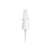 20-410 White Nasal Fine Mist Plastic PP Sprayer w/ .12ml per pump output & 3 1/2 in diptube