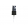18-415 Black Ribbed Plastic Treatment Pump w/ 3 3/4 in. dip tube