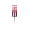 20-410 Pink Shiny Metal-Pink Treatment Pump with 3 5/8 in. Dip Tube & Pink Translucent PP Hood (Surplus)